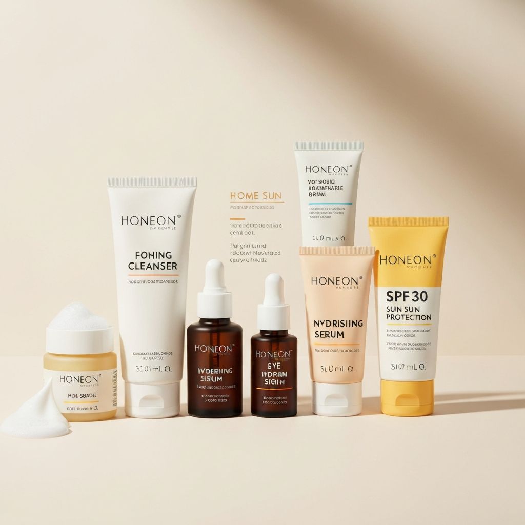 Women's skincare product range